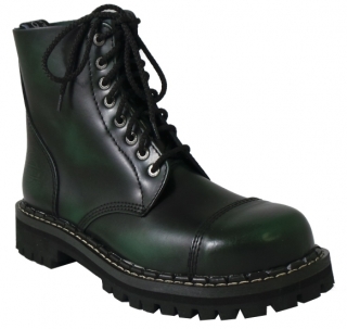 Glady - boty CAMPILOT BLACK GREEN, 8 dírek