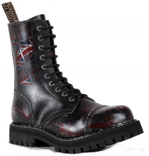 Glady - boty STEEL UK BLACK, 10 dírek