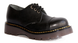 Glady - boty STEEL BLACK KAUČUK, 3 dírky